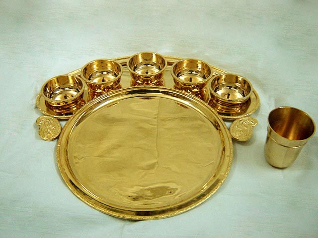 Brass Maharaja Thali set