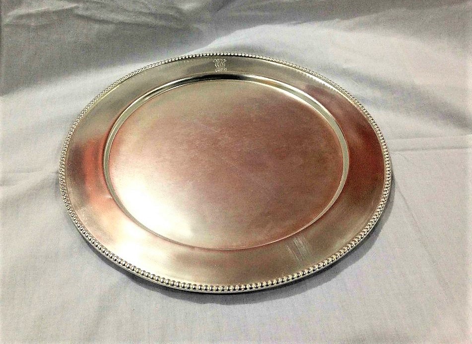 silver Plated Charger plate BS23-05