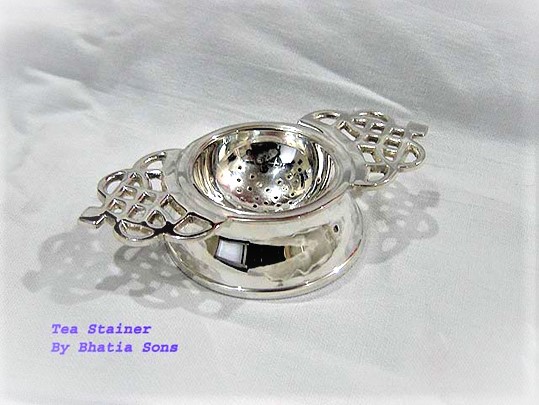 Tea Strainer Silver Plated 